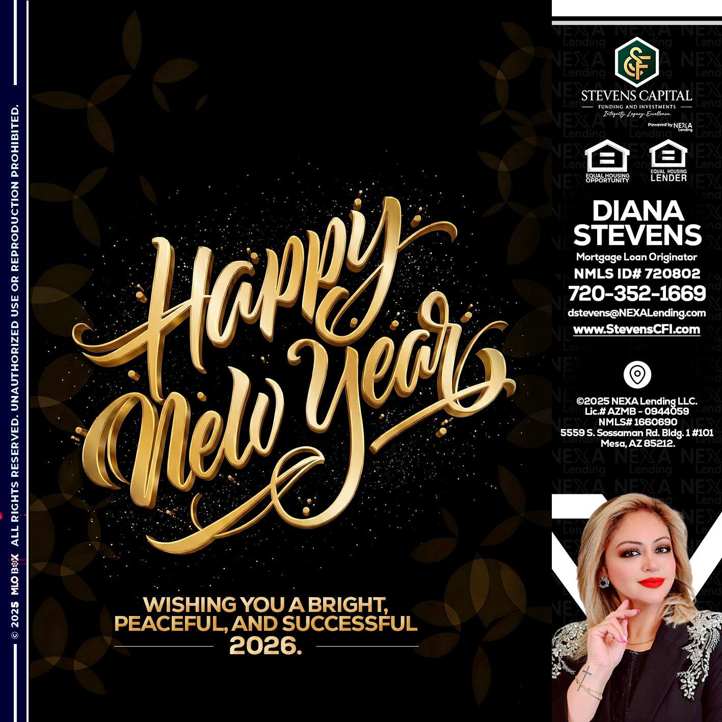 HAPPY NEW YEAR - Diana Stevens -Mortgage Loan Originator
