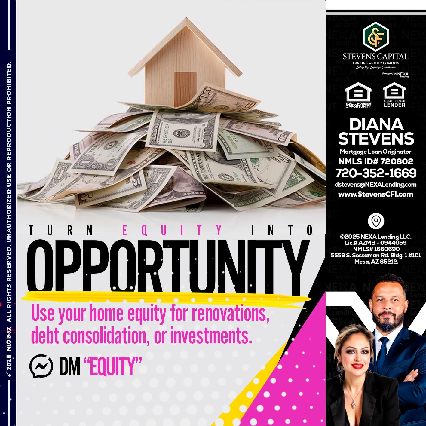 opportunity - Diana Stevens -Mortgage Loan Originator