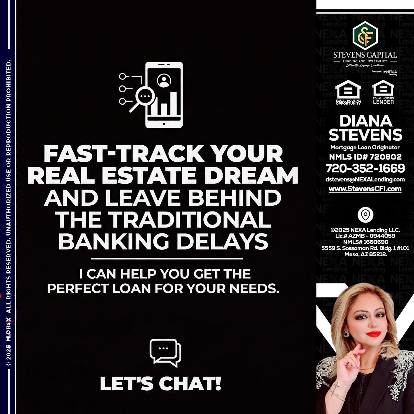 FAST TRACK - Diana Stevens -Mortgage Loan Originator