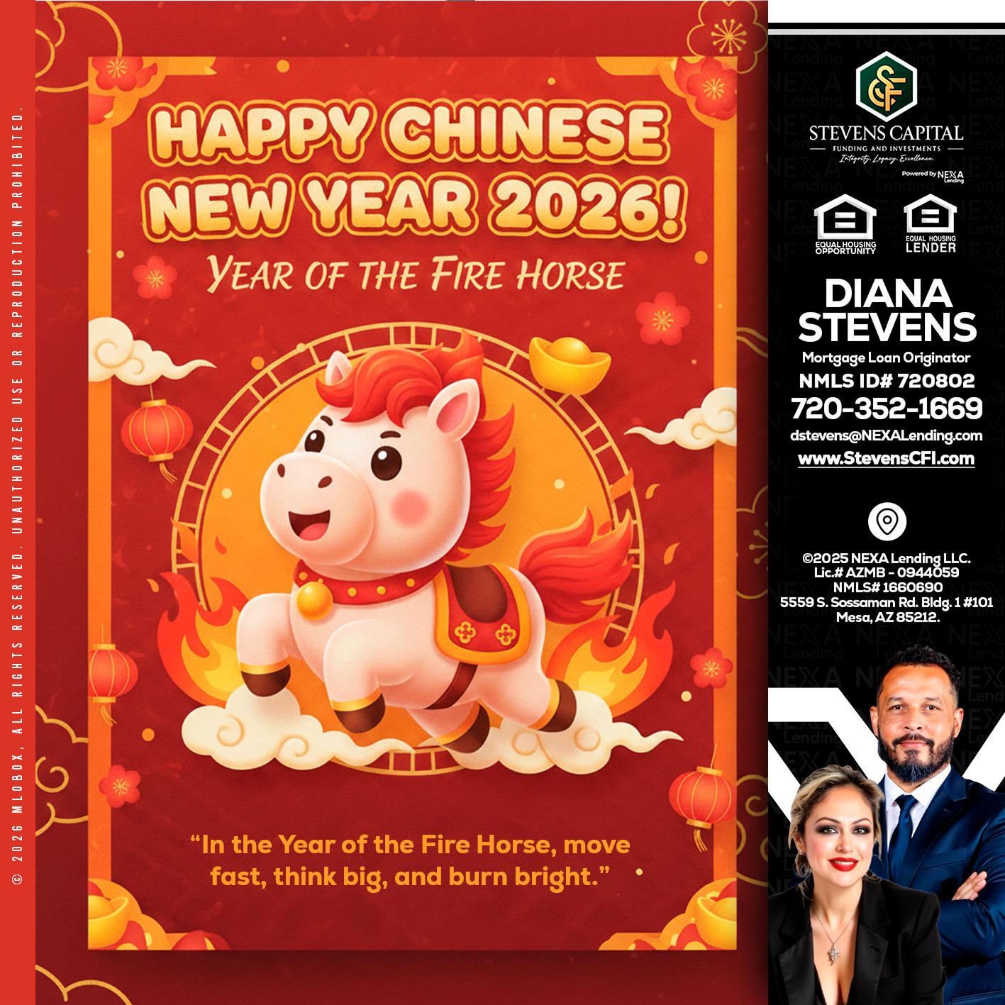 happy Chinese new year - Diana Stevens -Mortgage Loan Originator