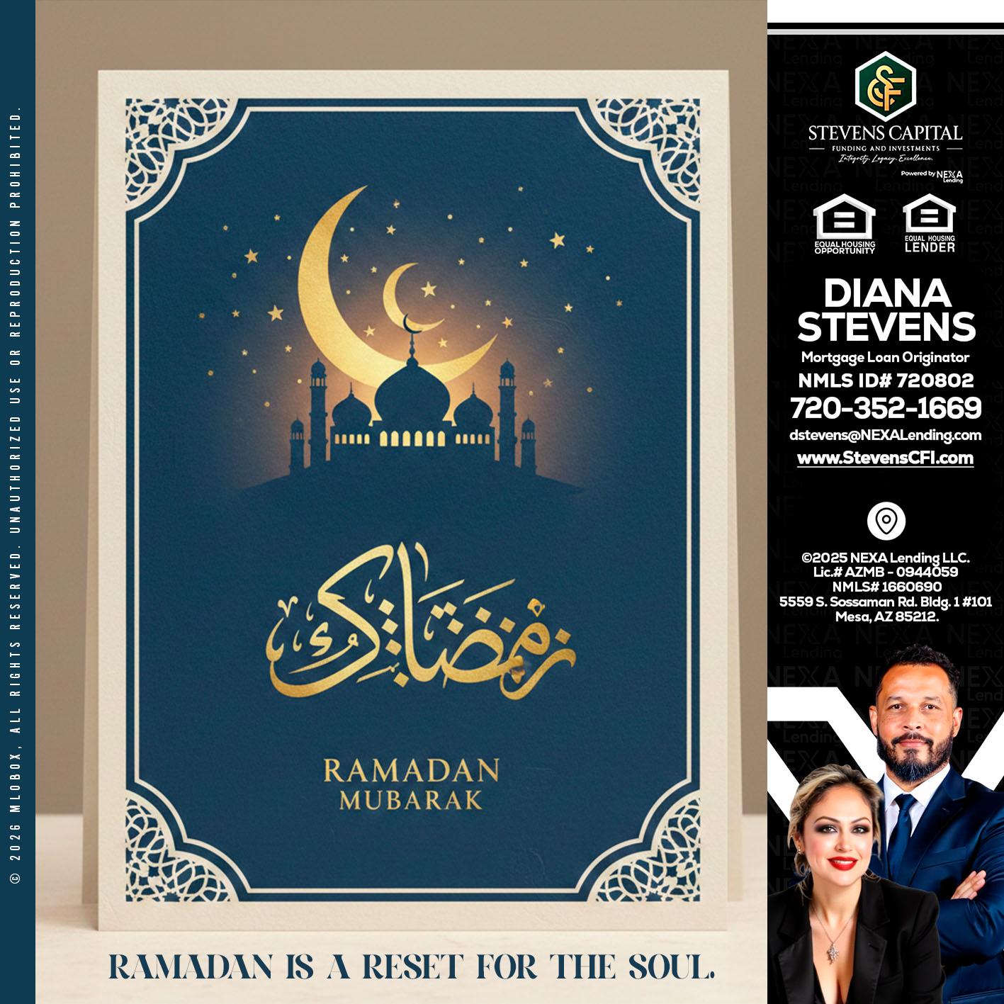 HAPPY RAMADAN - Diana Stevens -Mortgage Loan Originator