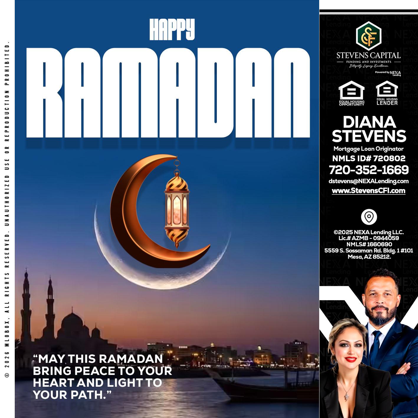 RAMADAN - Diana Stevens -Mortgage Loan Originator