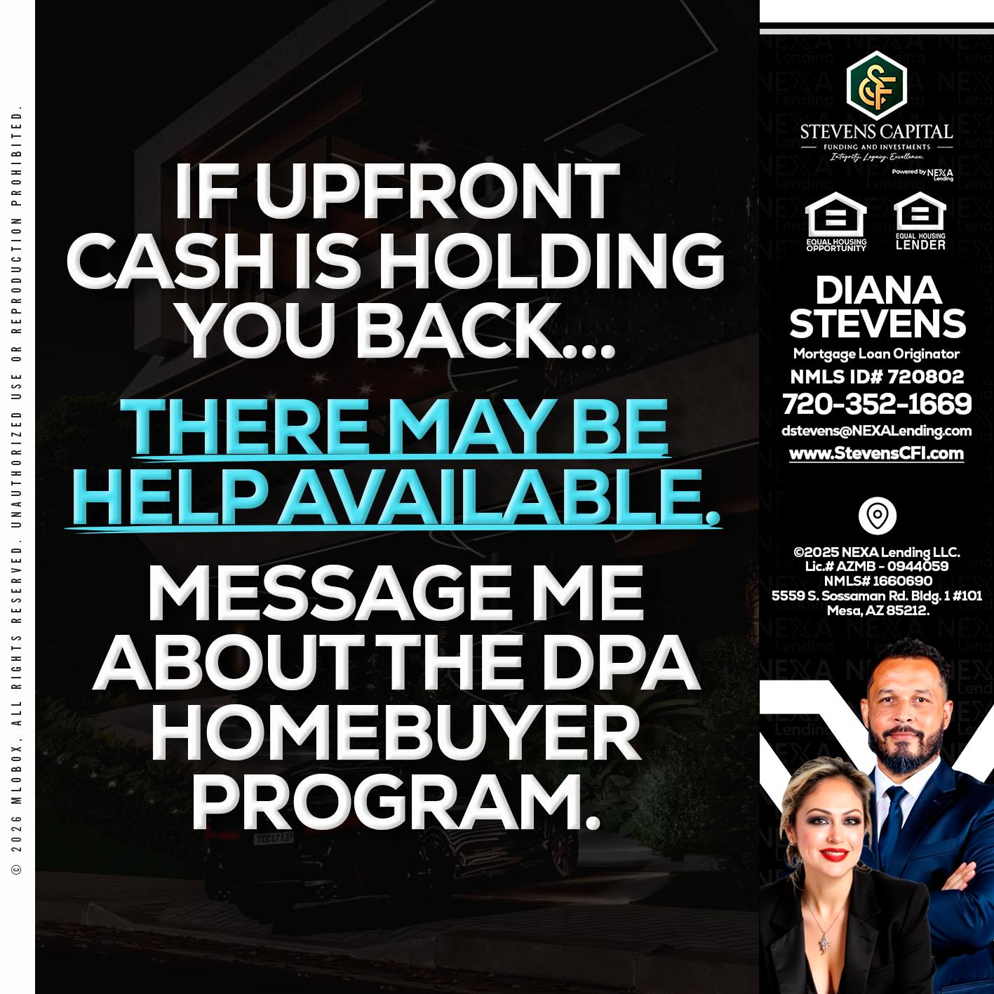 IF UPFRONT - Diana Stevens -Mortgage Loan Originator