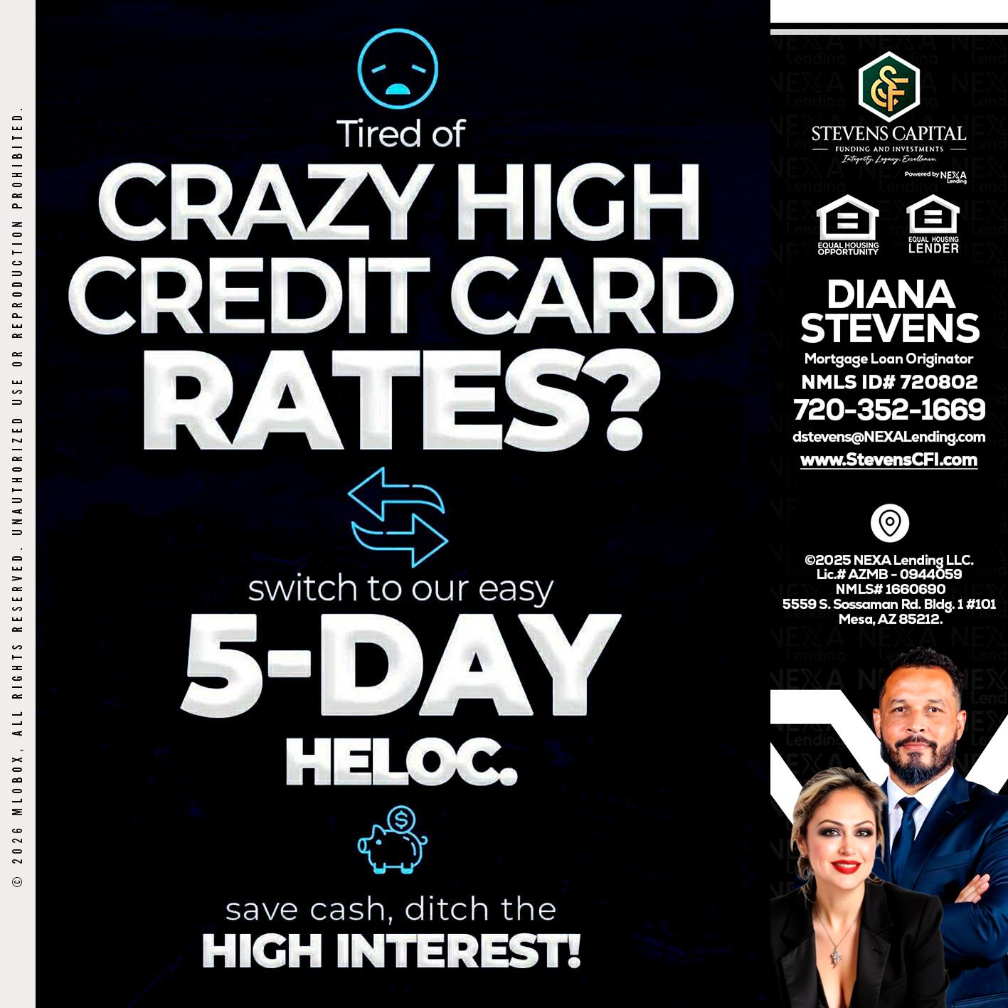 CRAZY HIGH - Diana Stevens -Mortgage Loan Originator