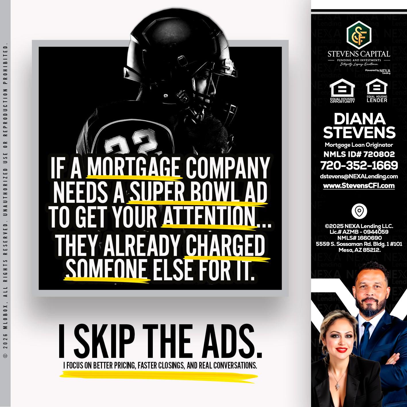 if a mortgage ad - Diana Stevens -Mortgage Loan Originator
