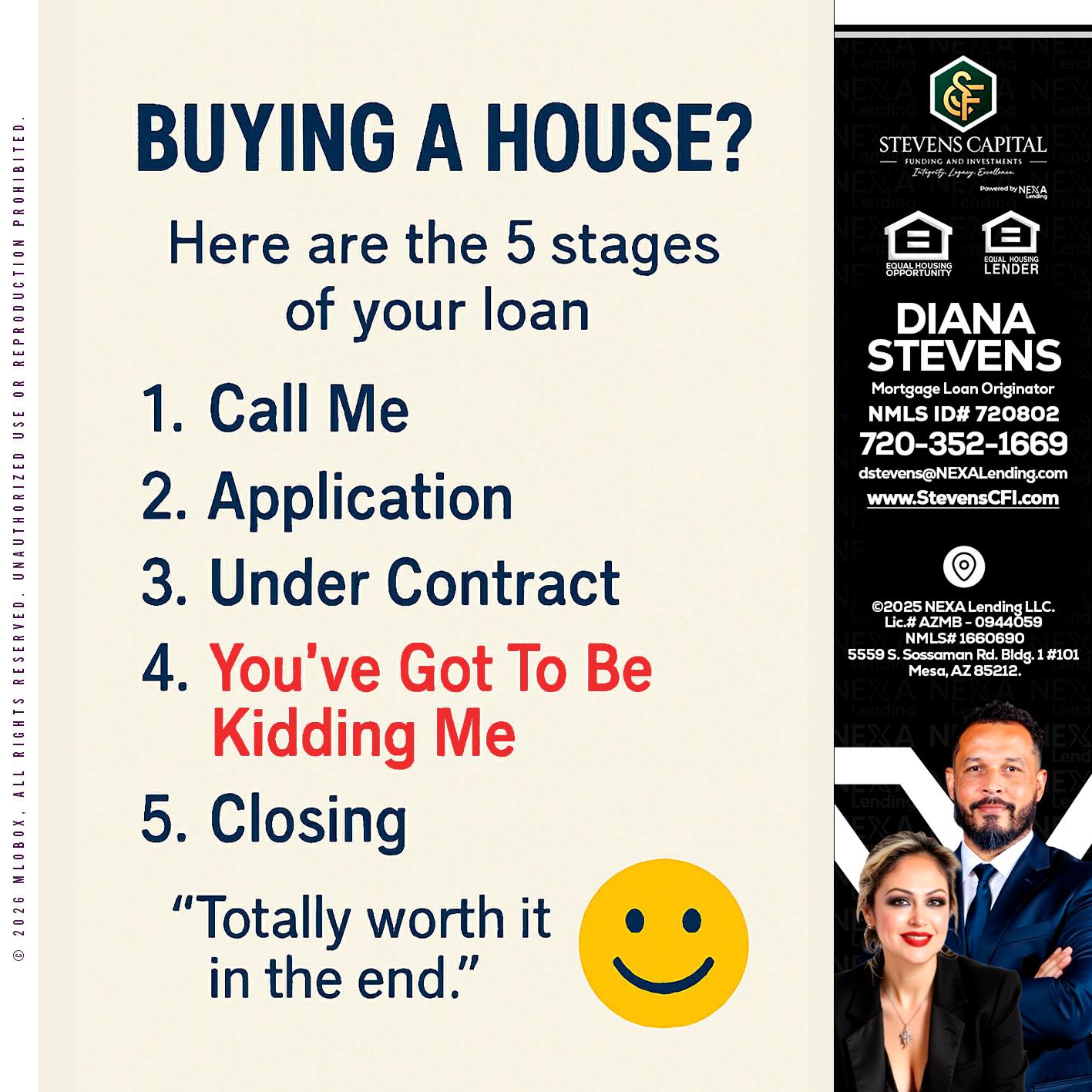BUYING A HOUSE - Diana Stevens -Mortgage Loan Originator