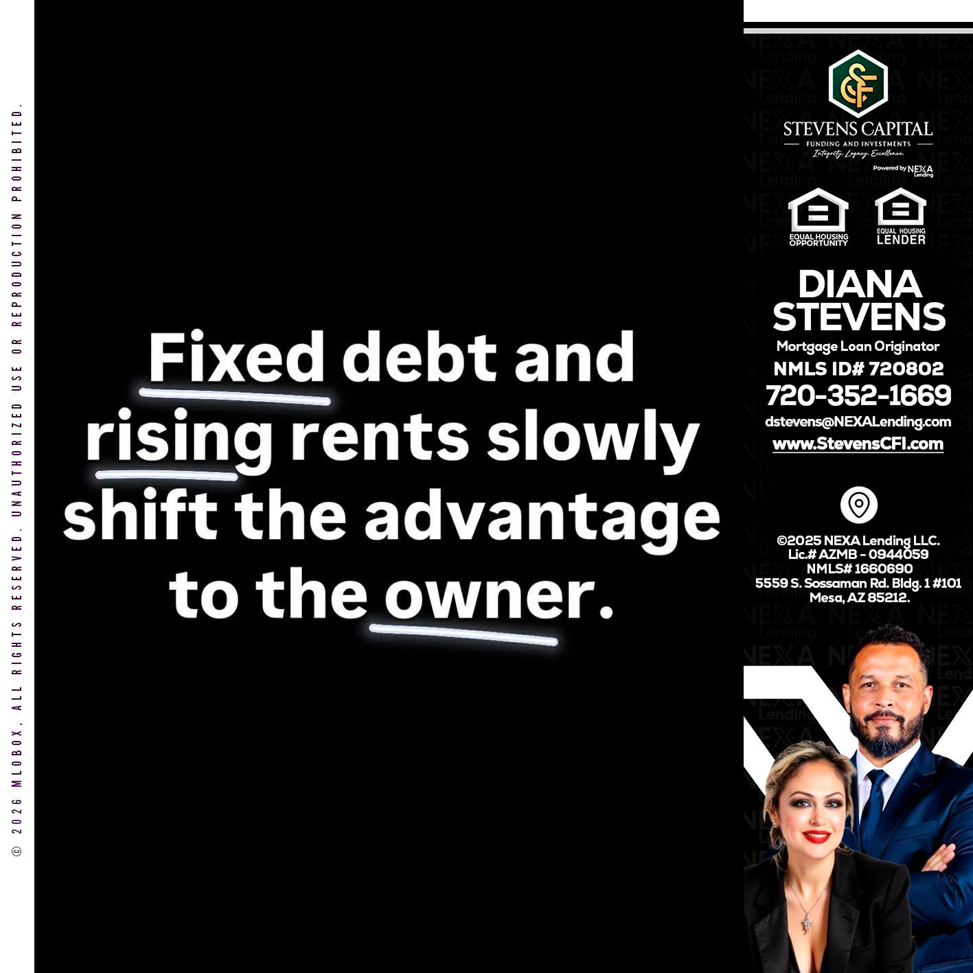 FIXED DEBT - Diana Stevens -Mortgage Loan Originator