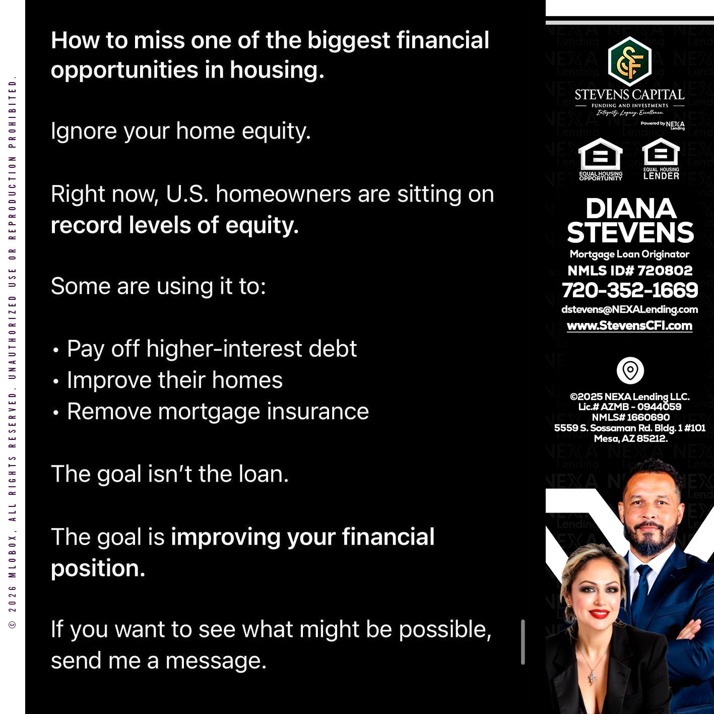 how to miss - Diana Stevens -Mortgage Loan Originator