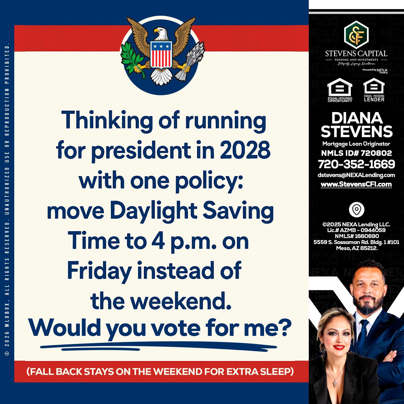 THINKING OF RUNING - Diana Stevens -Mortgage Loan Originator