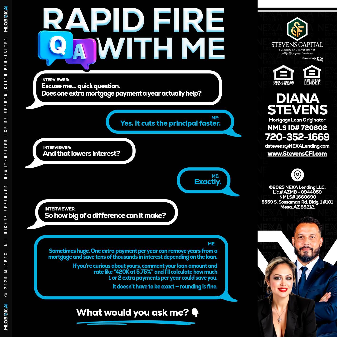RAPID Q&A - Diana Stevens -Mortgage Loan Originator