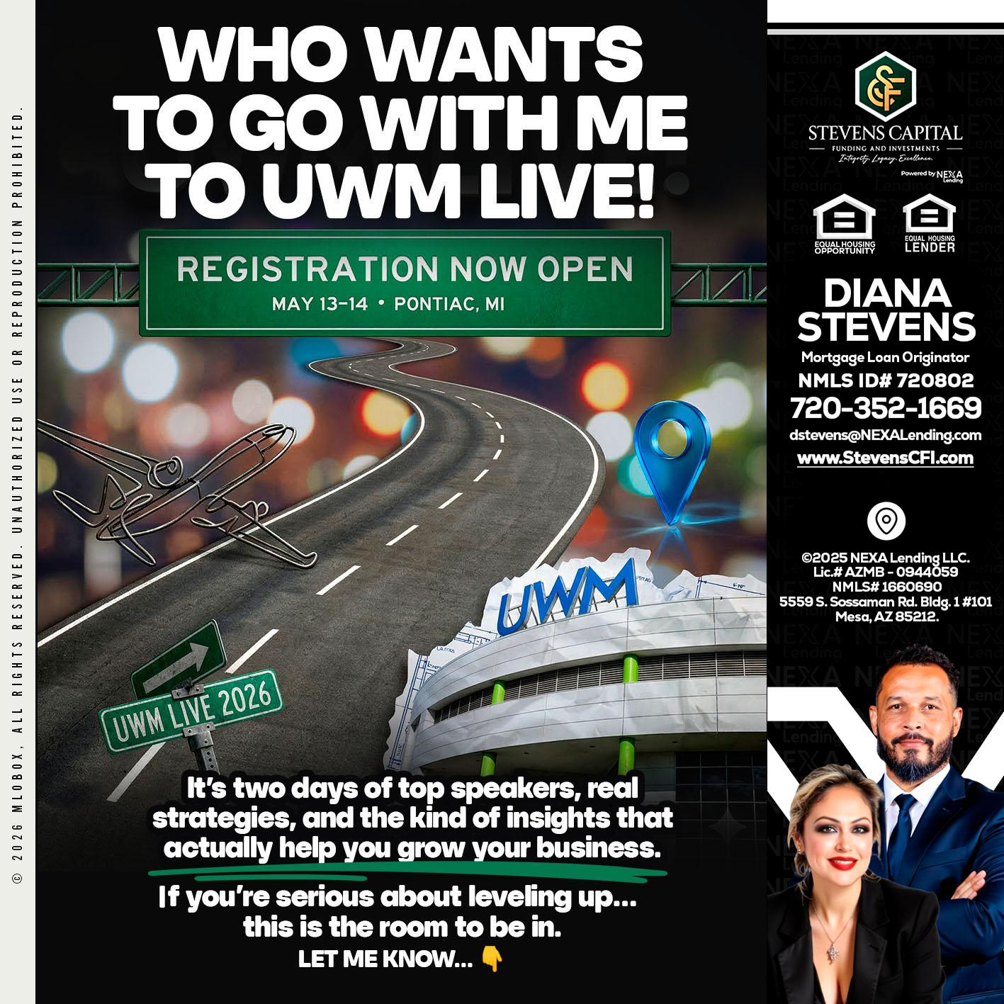 WHO WANTS - Diana Stevens -Mortgage Loan Originator