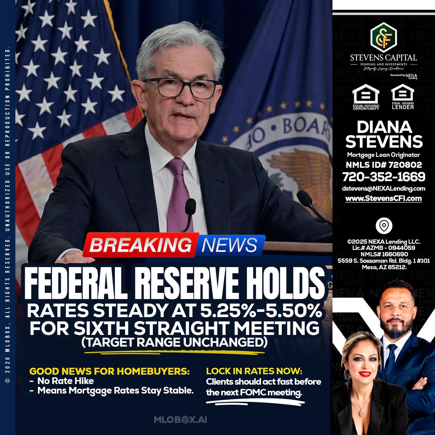 federal reserve - Diana Stevens -Mortgage Loan Originator