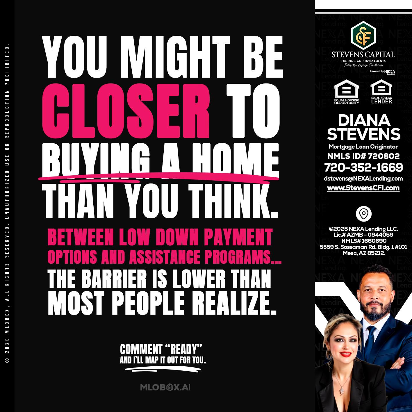 YOU MIGHT BE - Diana Stevens -Mortgage Loan Originator