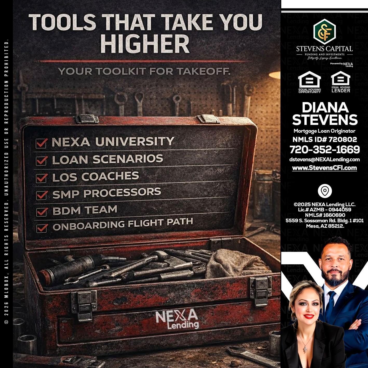 TOOLS THAT - Diana Stevens -Mortgage Loan Originator