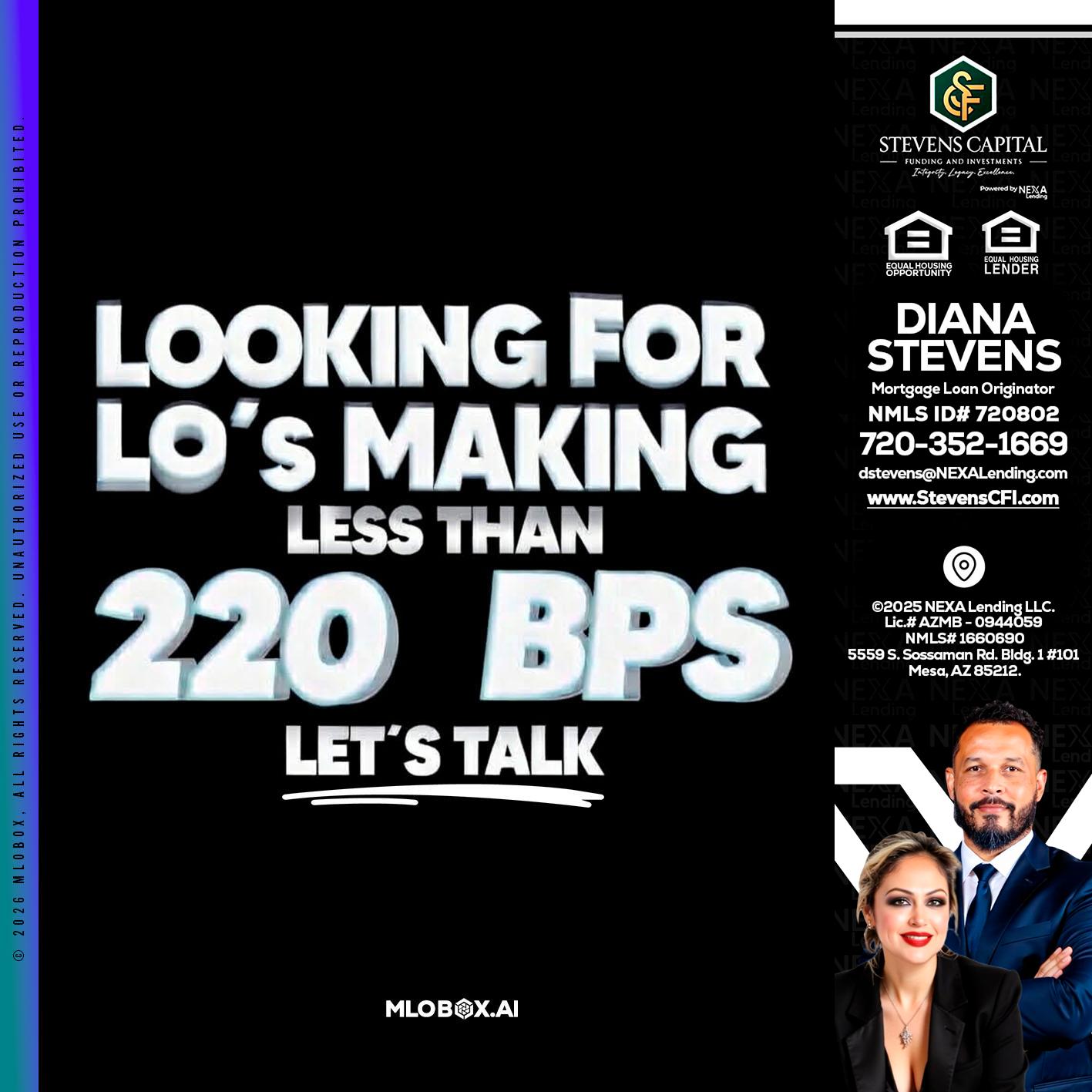 LOOKING FOR - Diana Stevens -Mortgage Loan Originator