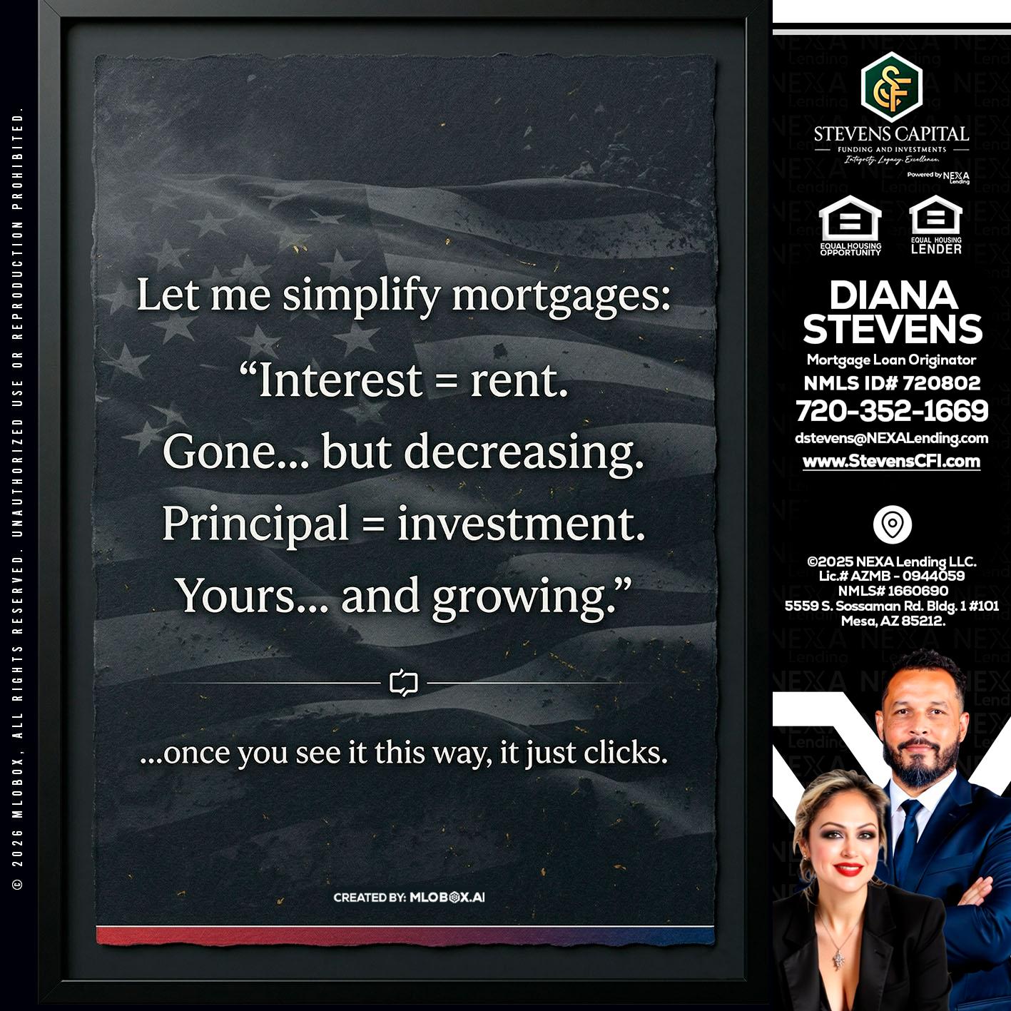 LET ME SIMPLIFY - Diana Stevens -Mortgage Loan Originator