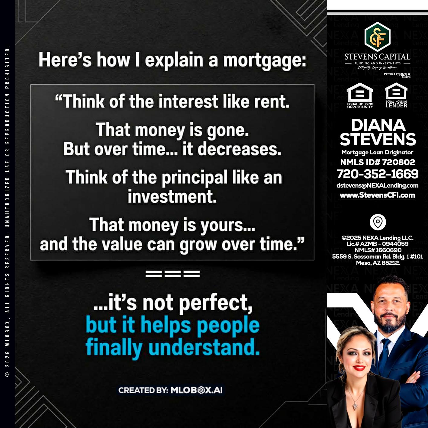 HERES NOW - Diana Stevens -Mortgage Loan Originator