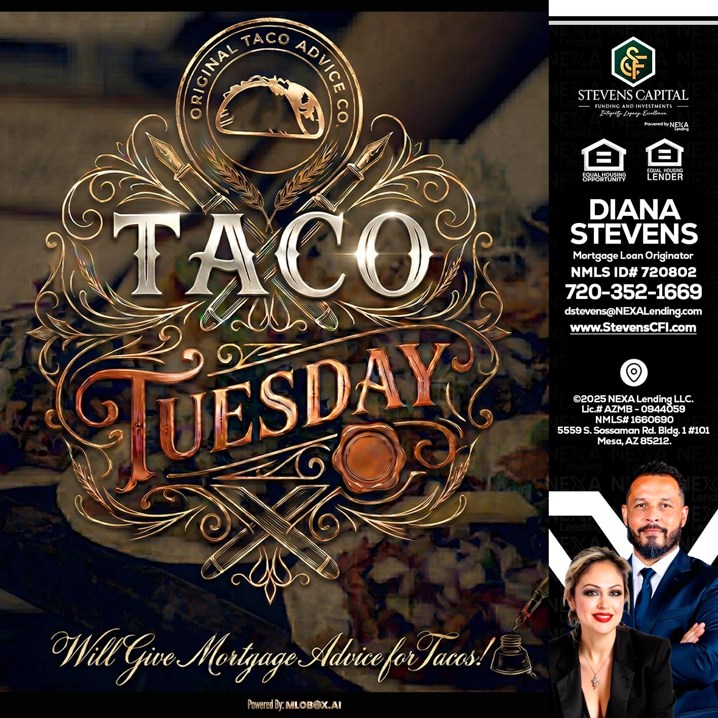 Taco Tuesday - Diana Stevens -Mortgage Loan Originator