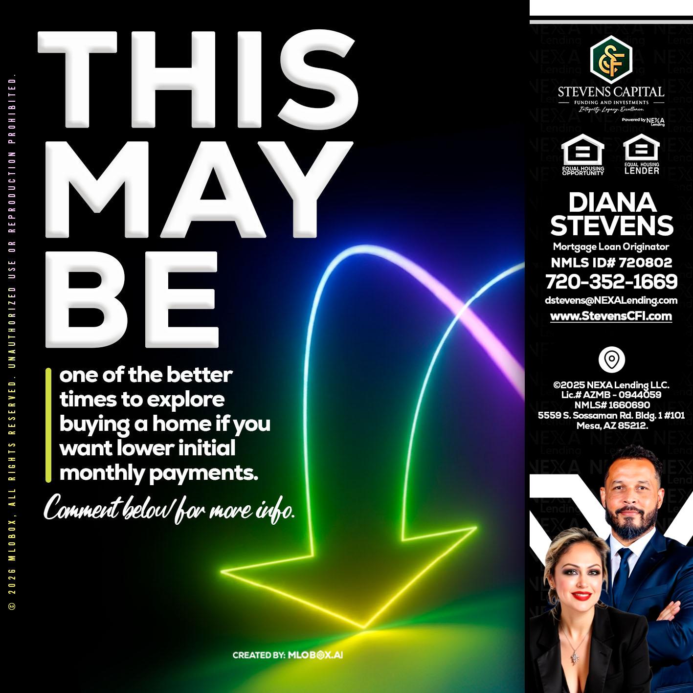 THIS MAY BE - Diana Stevens -Mortgage Loan Originator