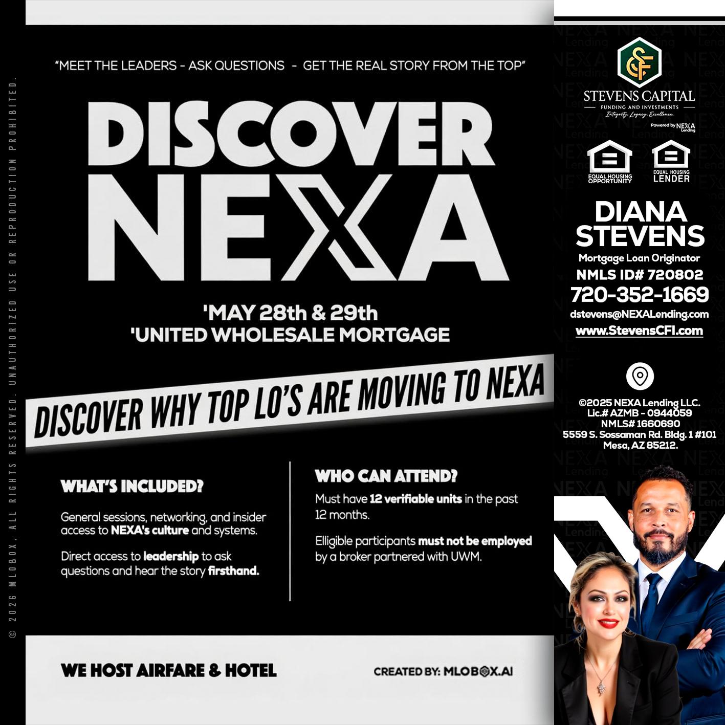 DISCOVER NEXA - Diana Stevens -Mortgage Loan Originator