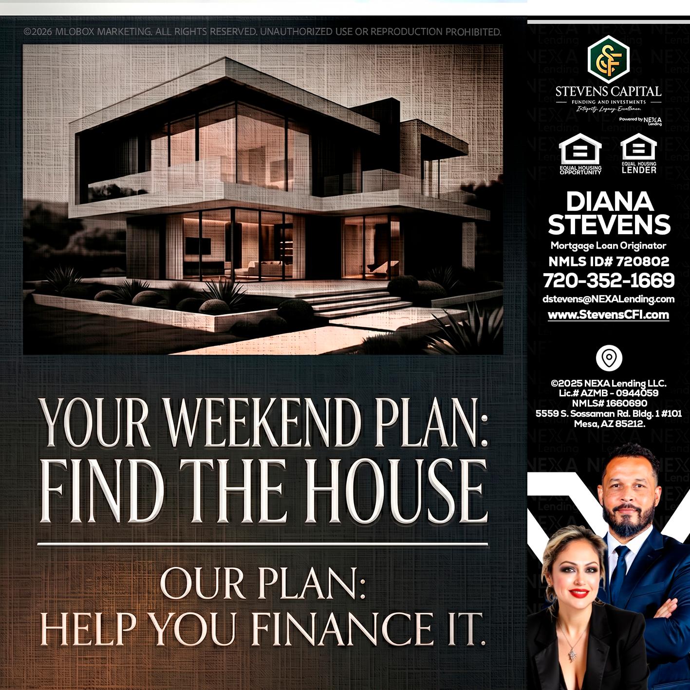 YOUR WEEKEND PLAN - Diana Stevens -Mortgage Loan Originator