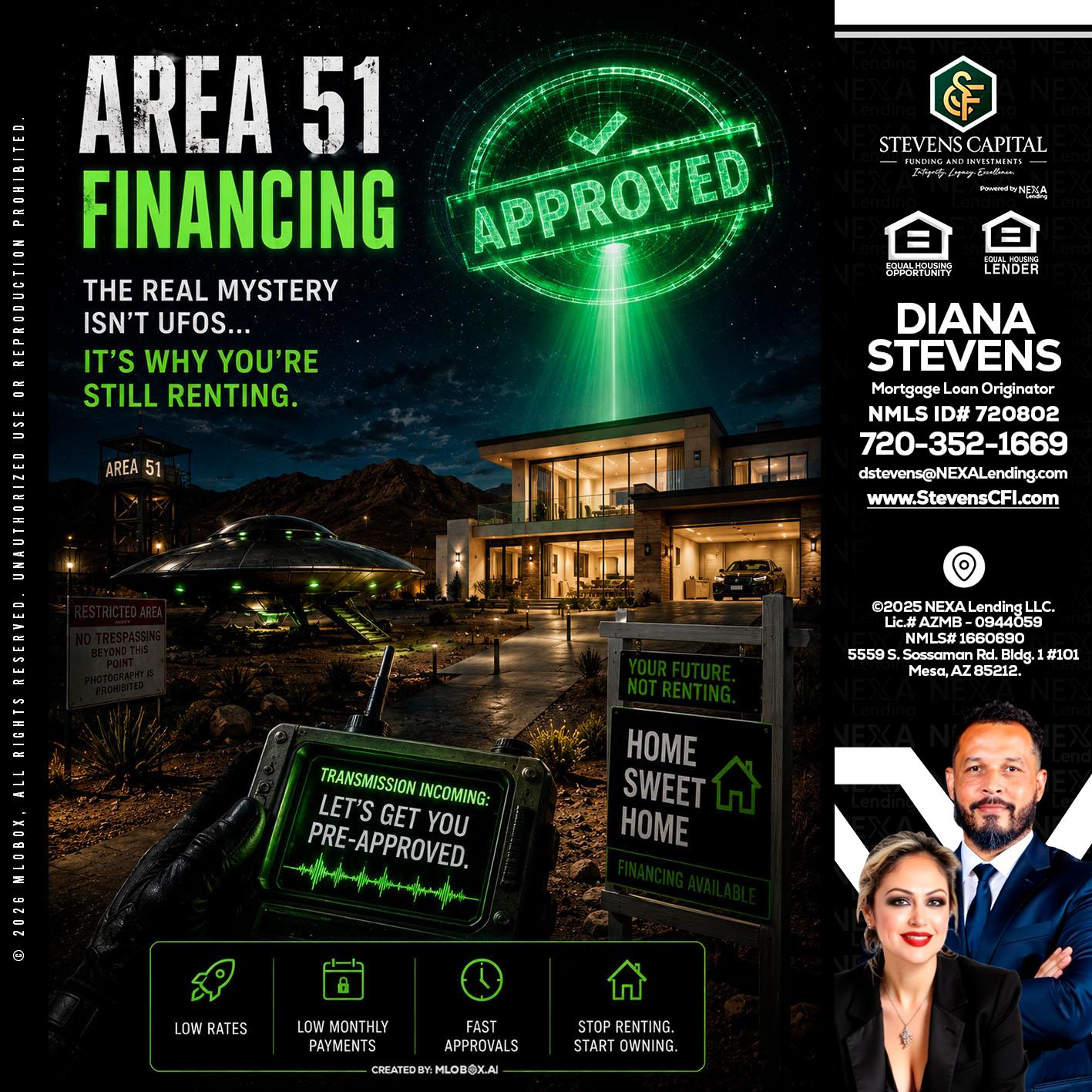 AREA 51 - Diana Stevens -Mortgage Loan Originator