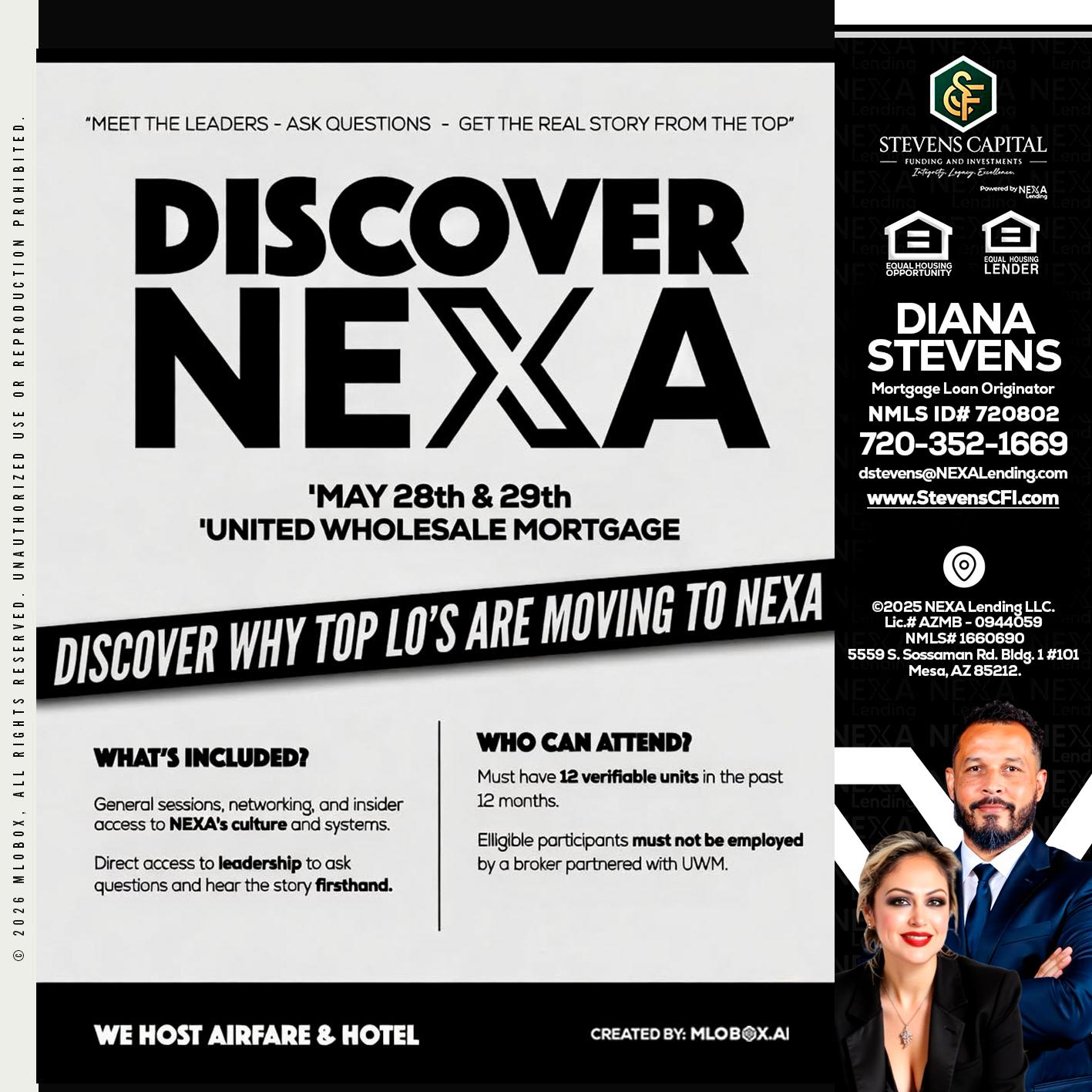 DISCOVER NEXA - Diana Stevens -Mortgage Loan Originator