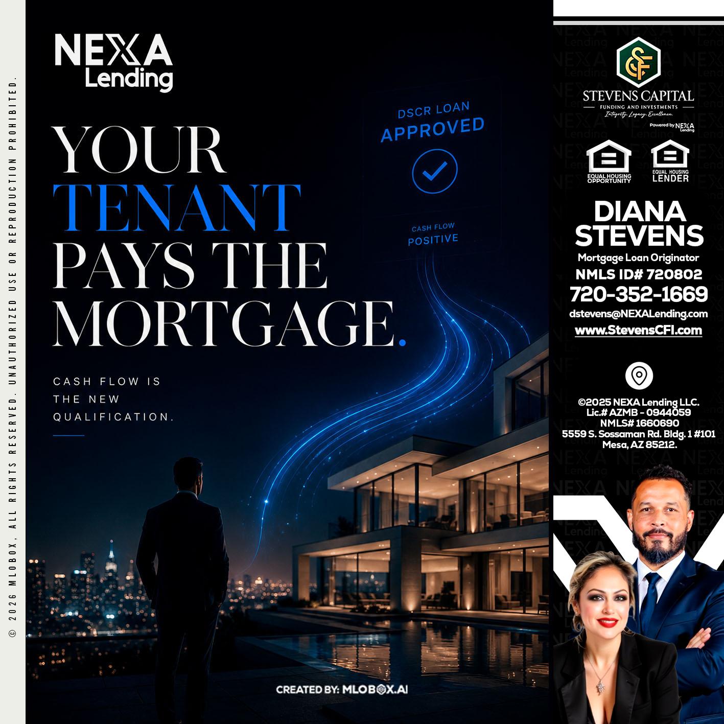 DSCR LOANS - Diana Stevens -Mortgage Loan Originator