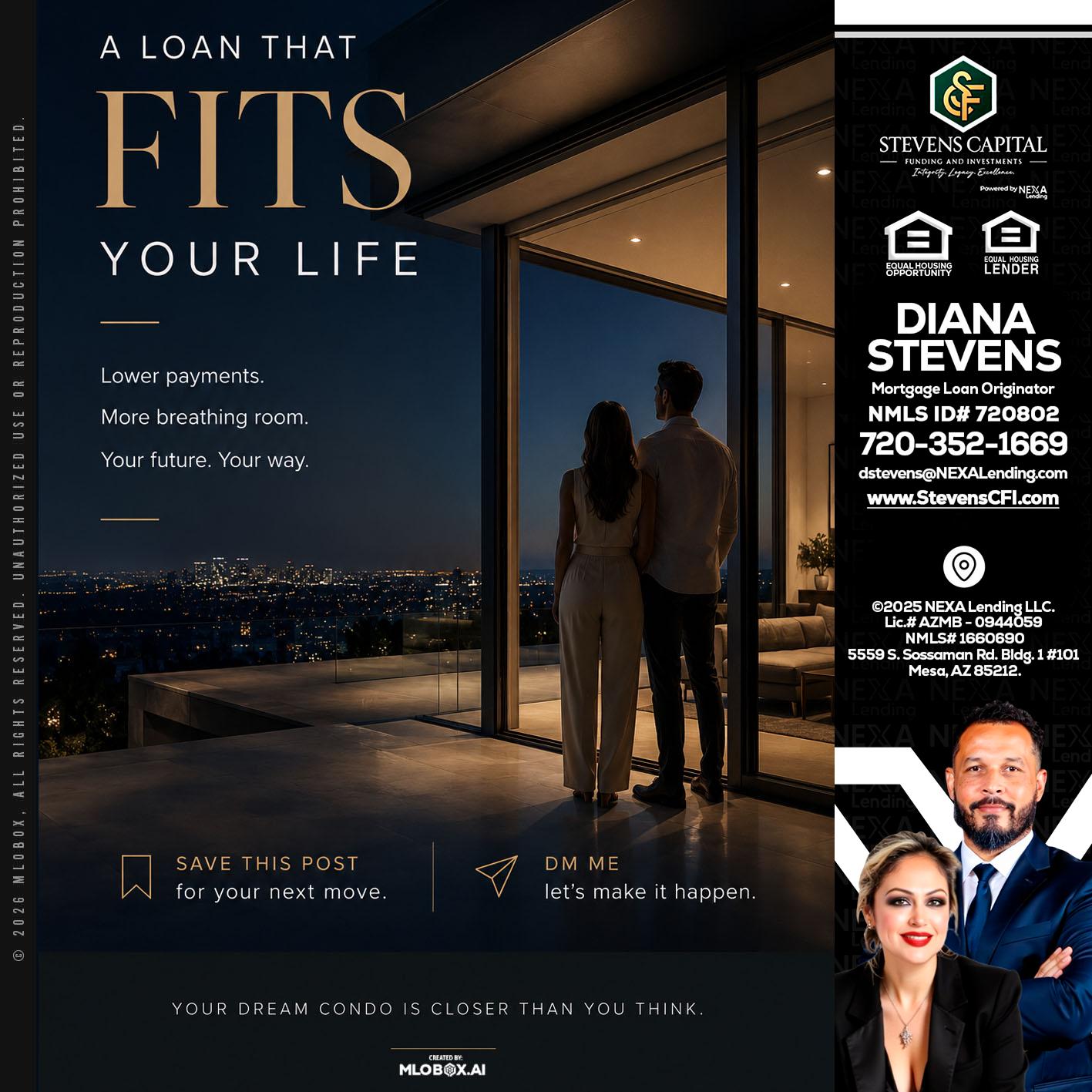 LOANS THAT FIT - Diana Stevens -Mortgage Loan Originator