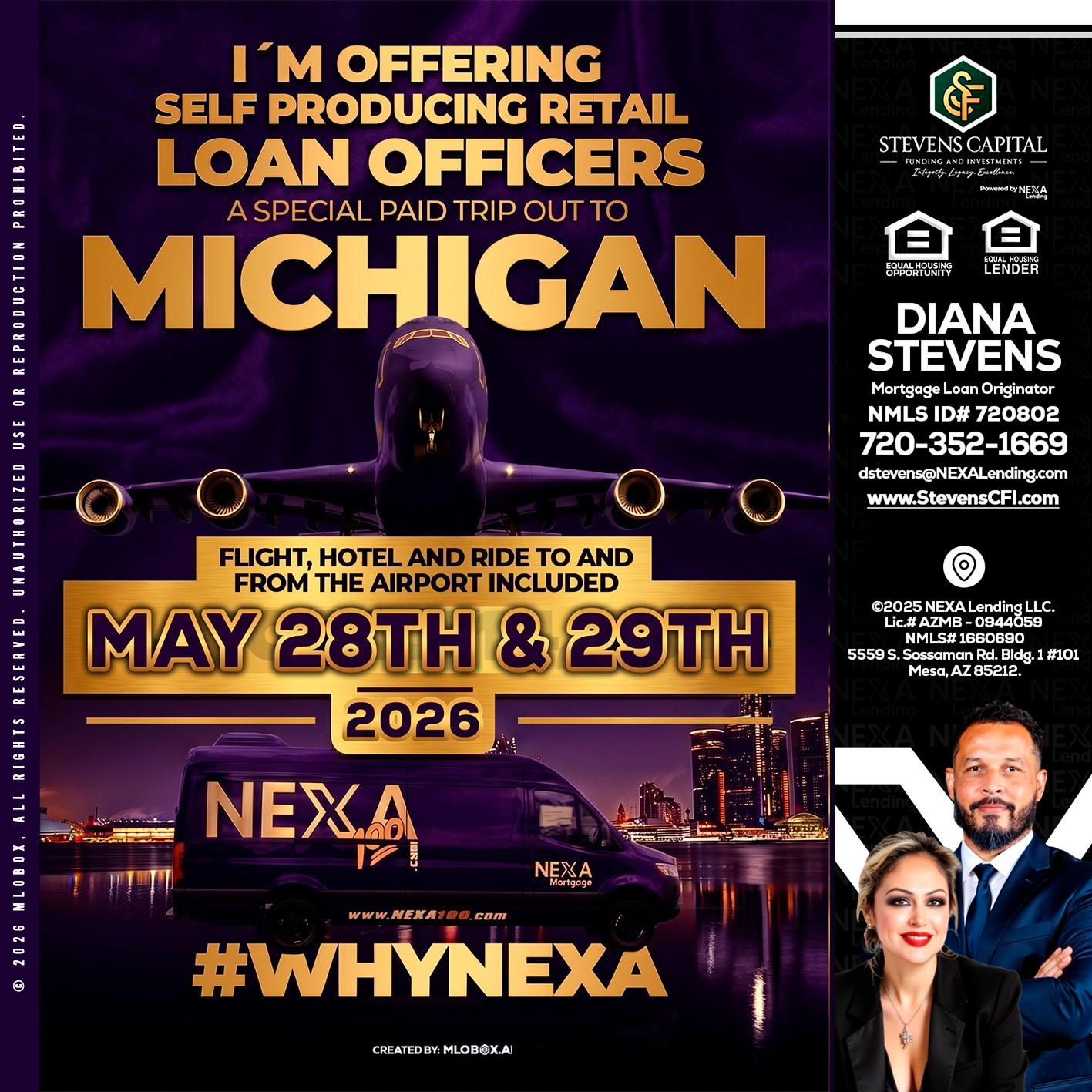 MICHIGAN - Diana Stevens -Mortgage Loan Originator