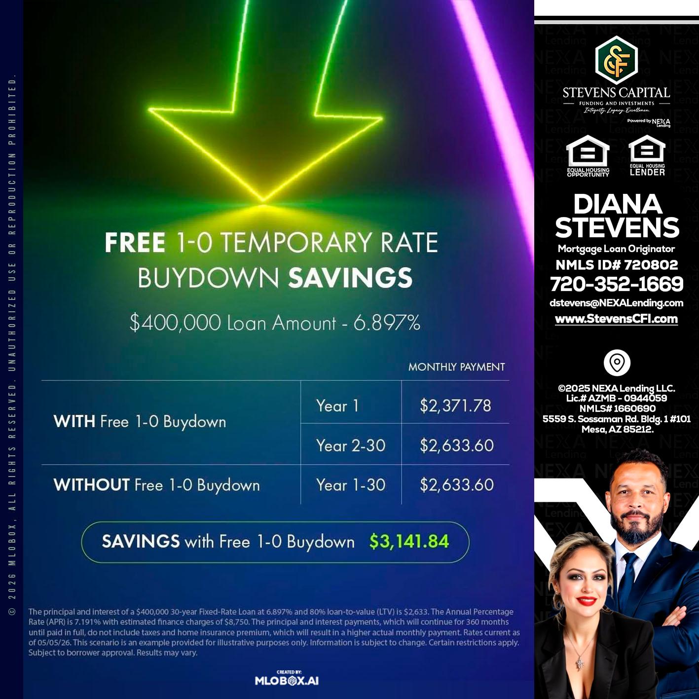 BUYDOWN - Diana Stevens -Mortgage Loan Originator