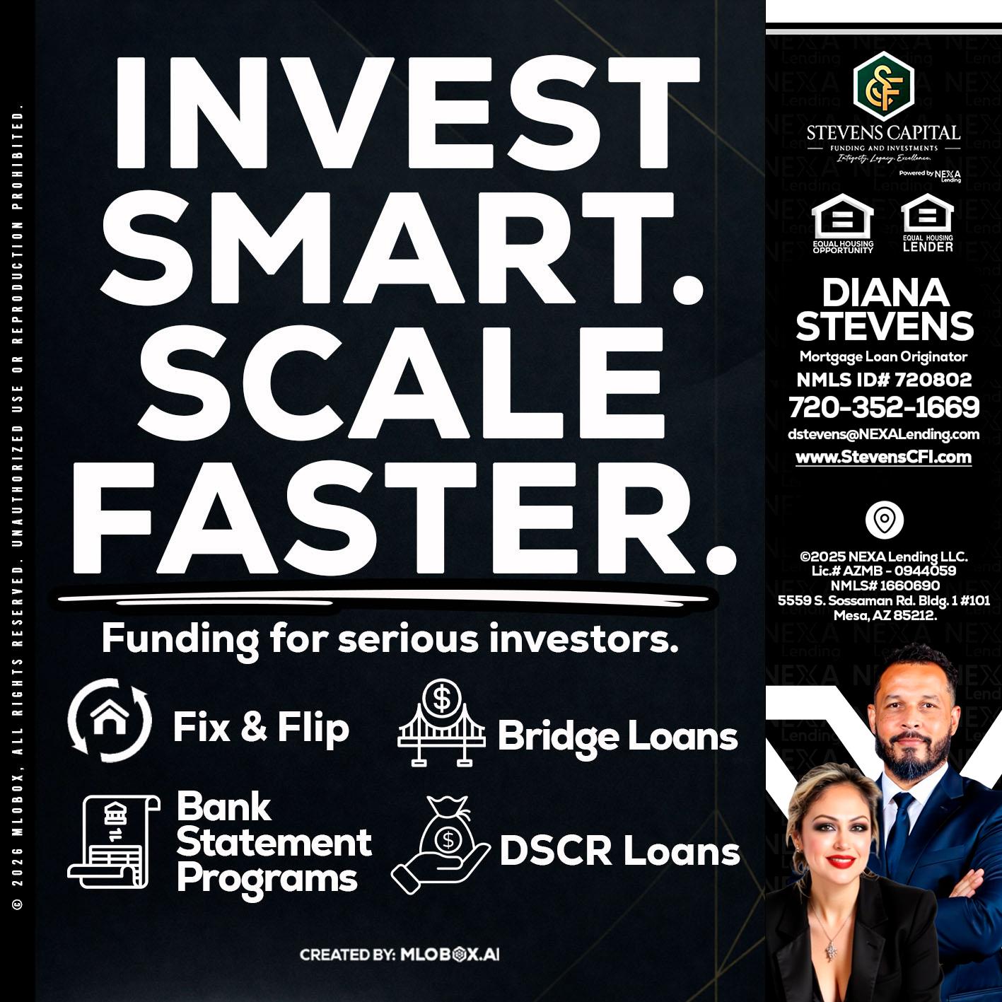 INVEST SMART - Diana Stevens -Mortgage Loan Originator