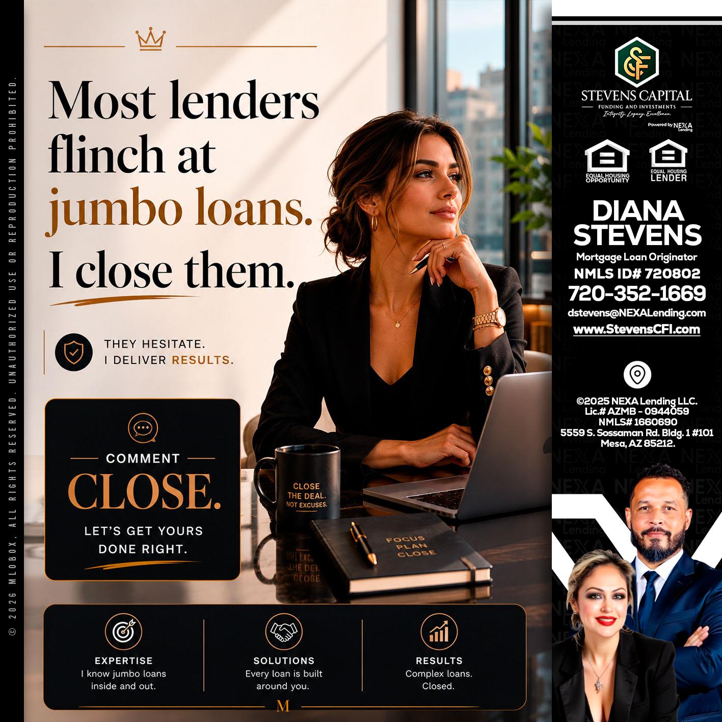 most lenders - Diana Stevens -Mortgage Loan Originator