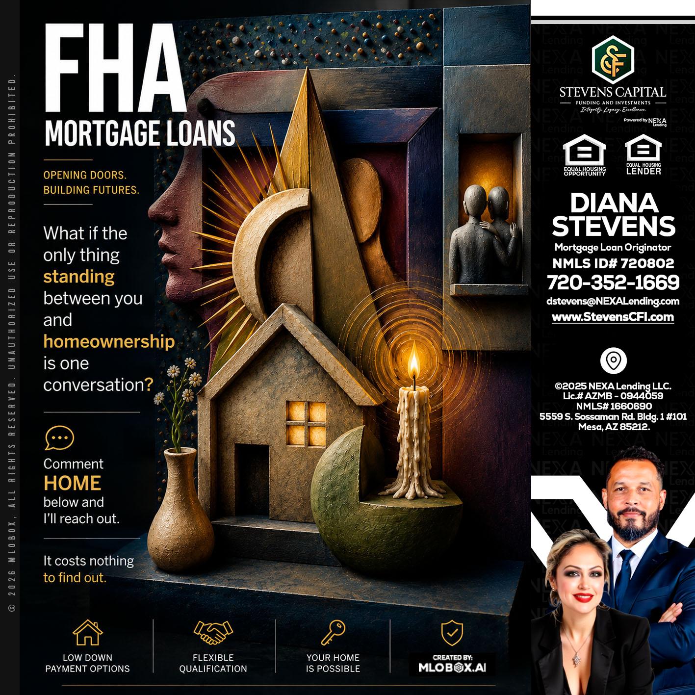 FHA - Diana Stevens -Mortgage Loan Originator