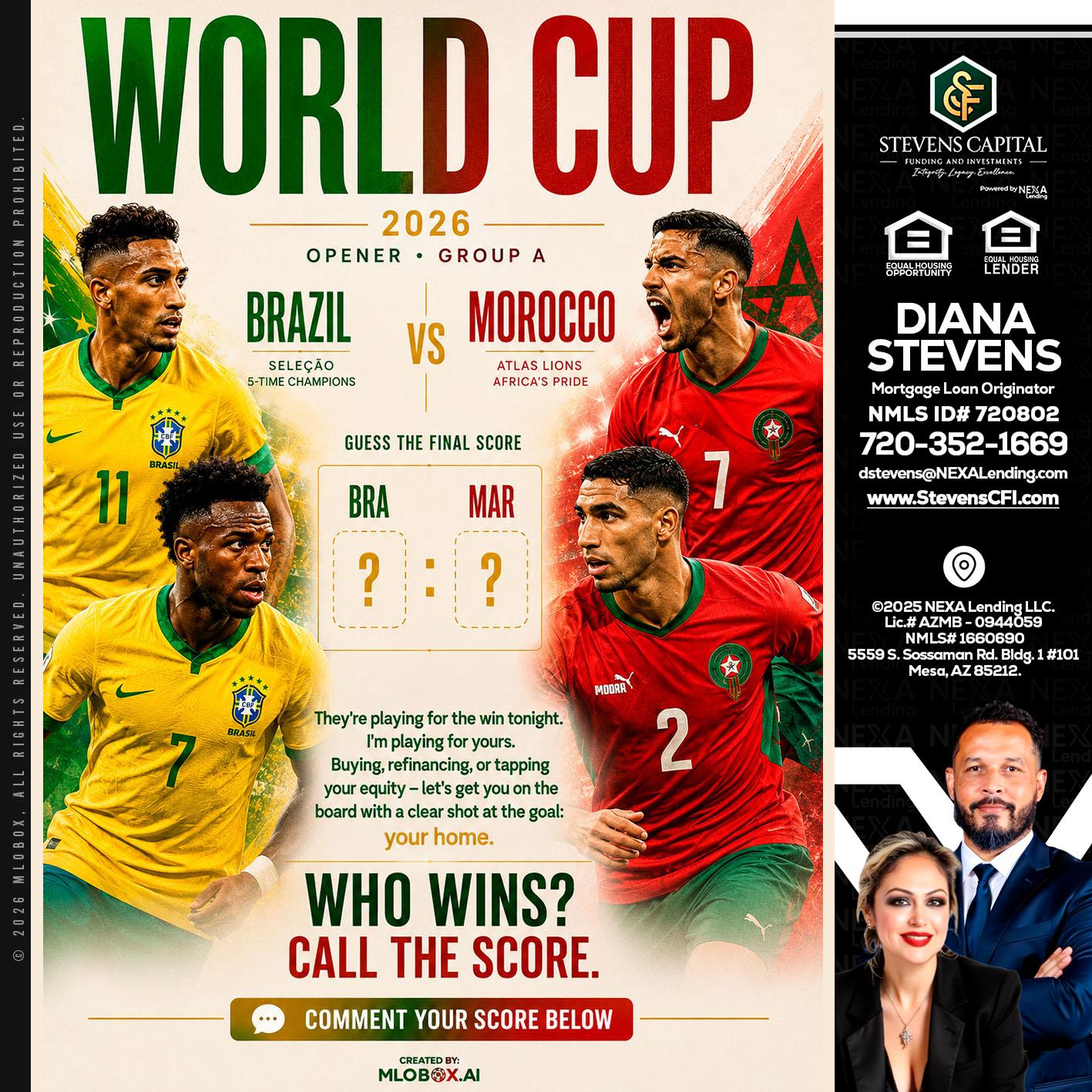 WORLD CUP - Diana Stevens -Mortgage Loan Originator