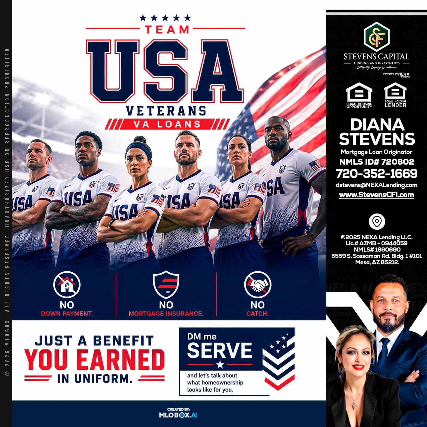 USA TEAM - Diana Stevens -Mortgage Loan Originator