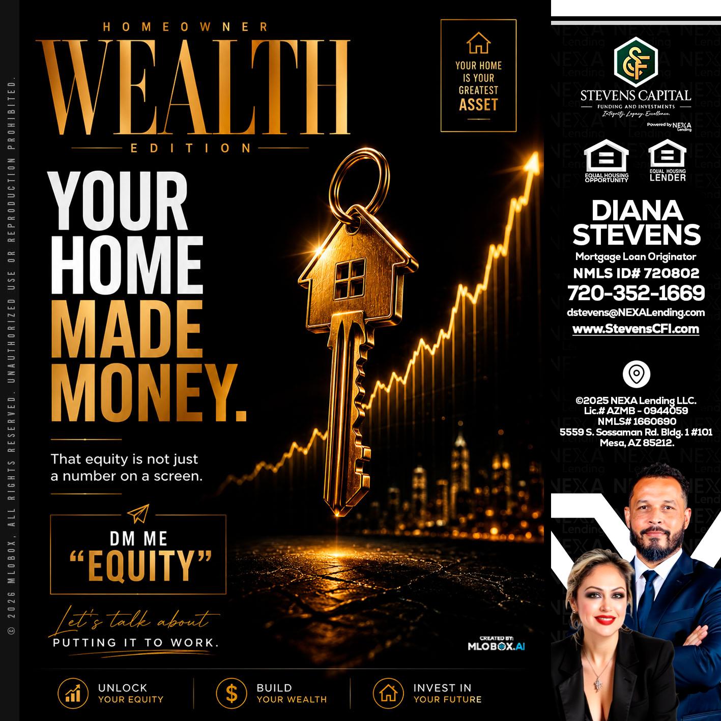 YOUR HOME MADE - Diana Stevens -Mortgage Loan Originator
