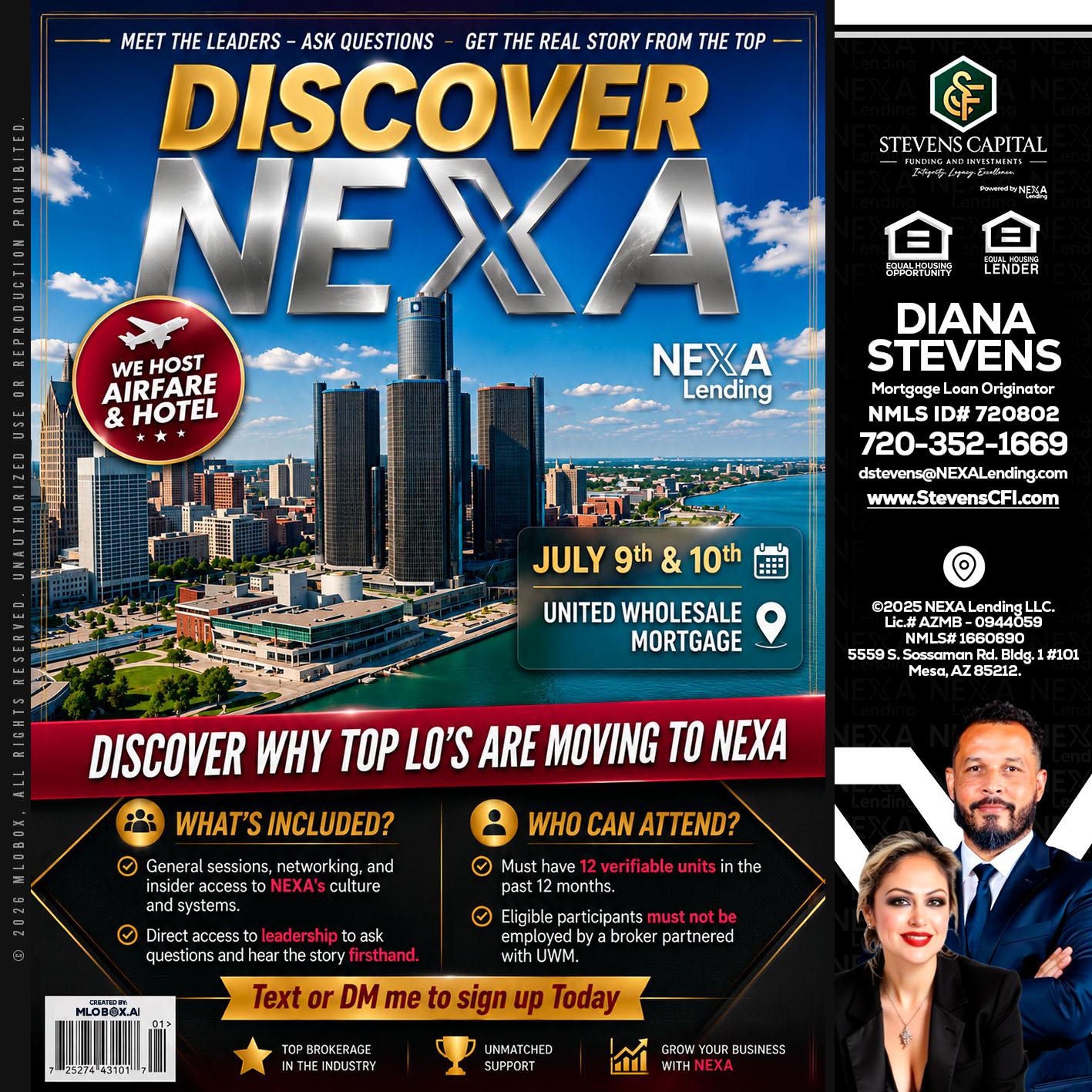 DISCOVER NEXA - Diana Stevens -Mortgage Loan Originator