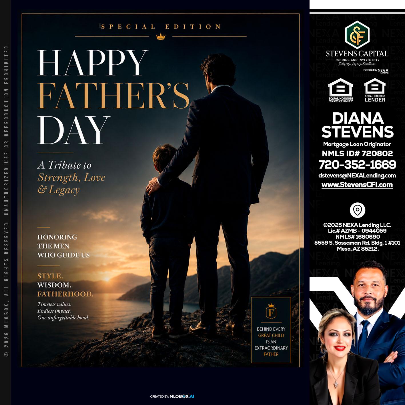 HAPPY FATHERS DAY - Diana Stevens -Mortgage Loan Originator