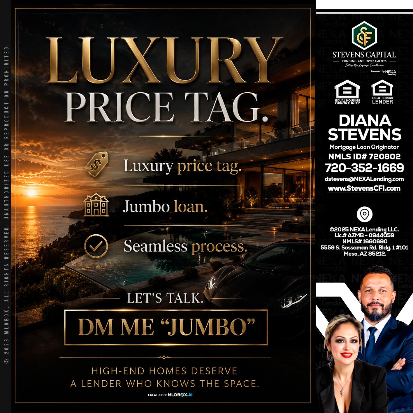 LUXURY PRICE - Diana Stevens -Mortgage Loan Originator