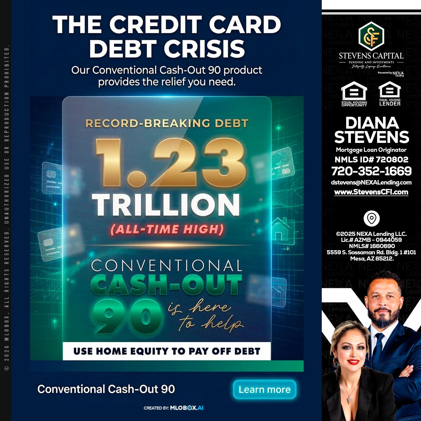 THE CREDIT CARD - Diana Stevens -Mortgage Loan Originator