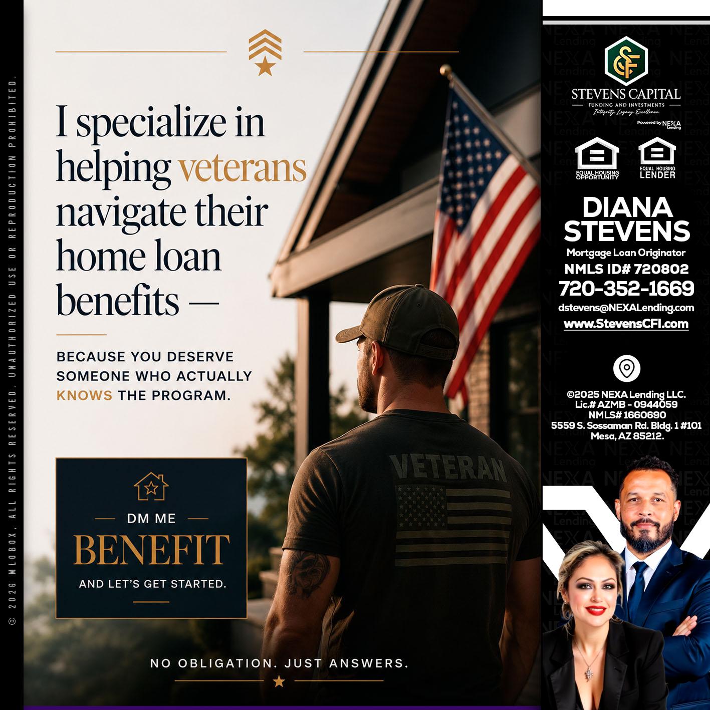 I SPECIALIZE - Diana Stevens -Mortgage Loan Originator