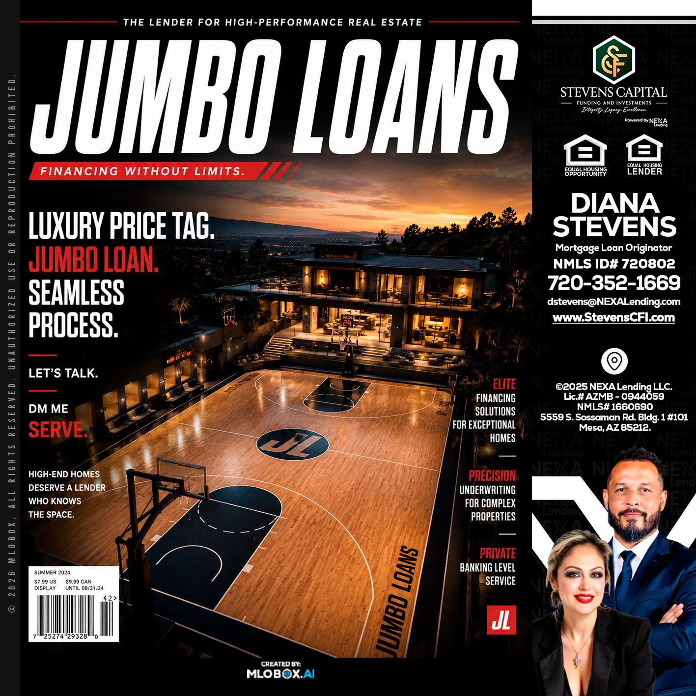 JUMBO LOANS - Diana Stevens -Mortgage Loan Originator