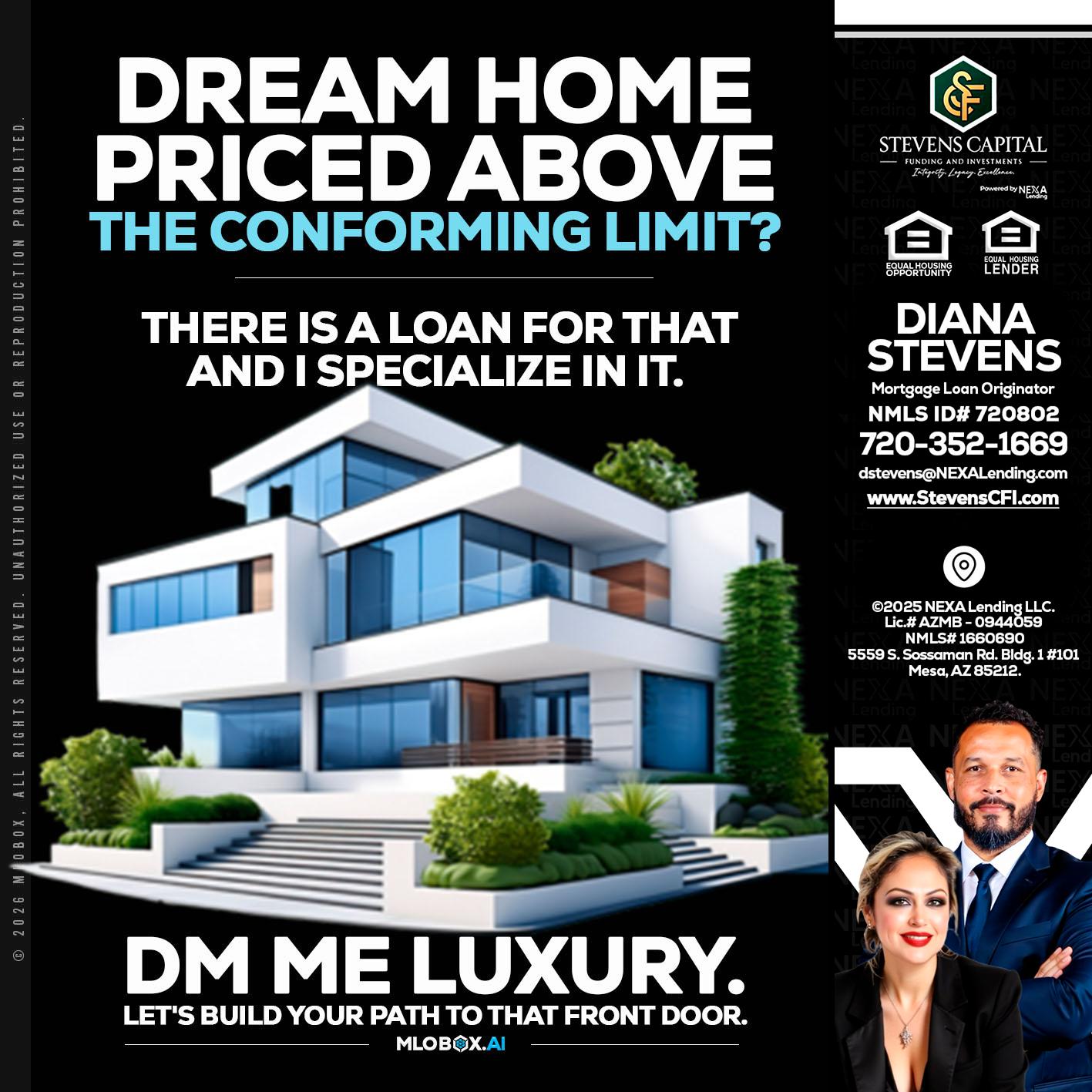 DREAM HOME - Diana Stevens -Mortgage Loan Originator