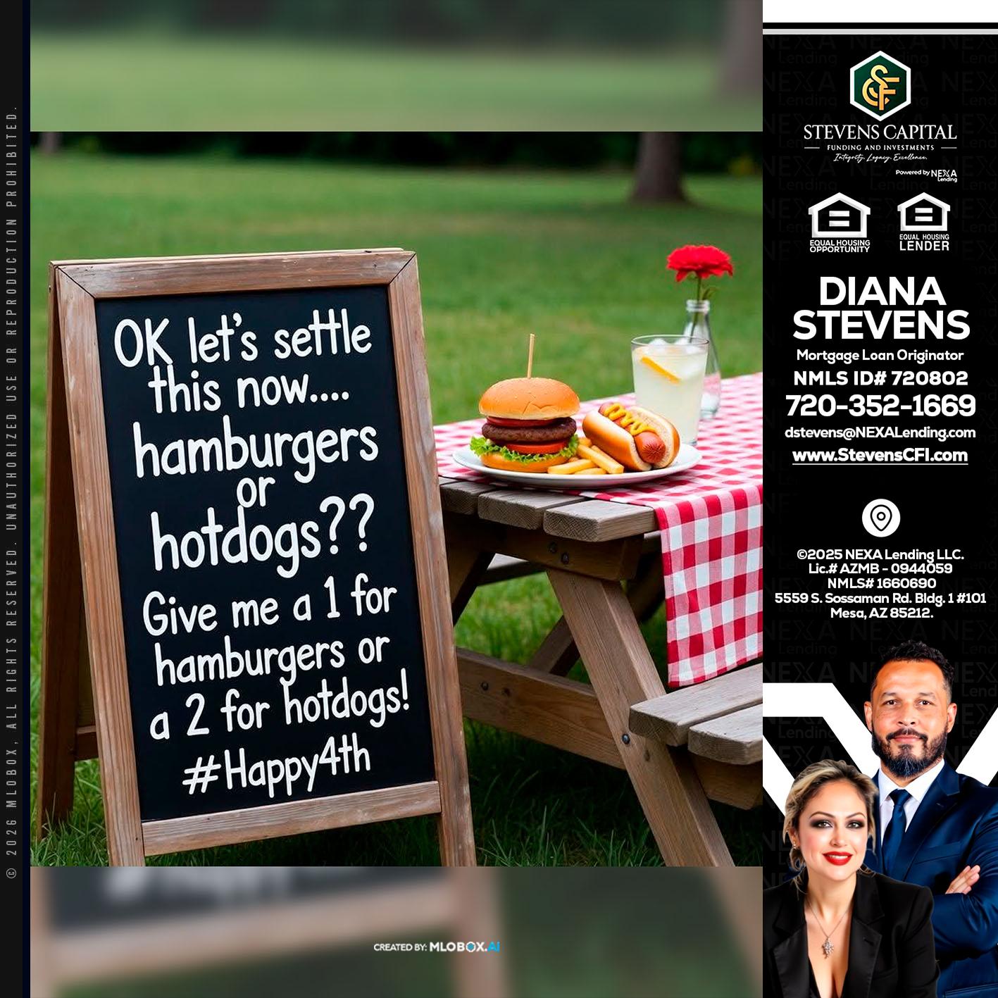 let settle this - Diana Stevens -Mortgage Loan Originator