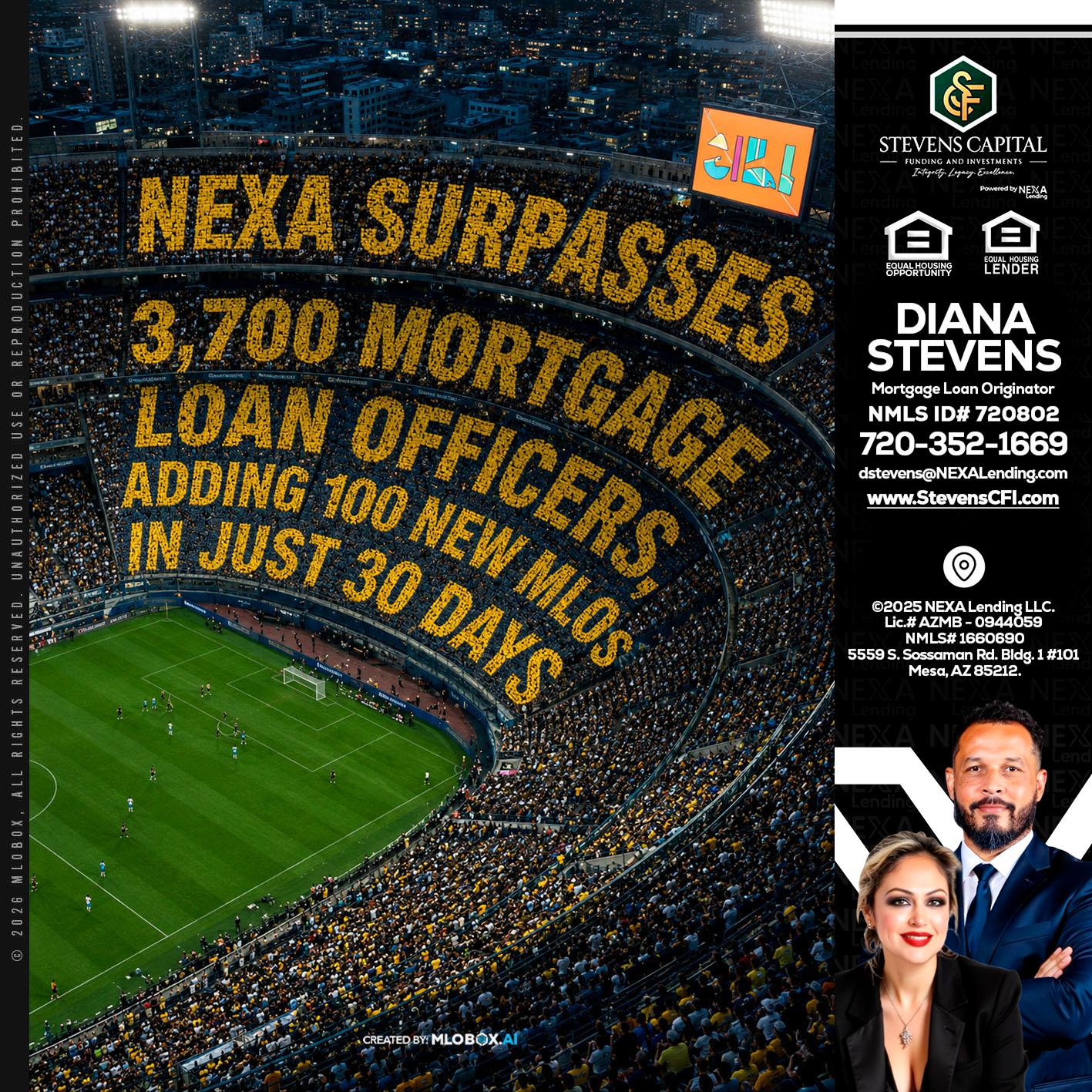 NEXA SURPASSES - Diana Stevens -Mortgage Loan Originator