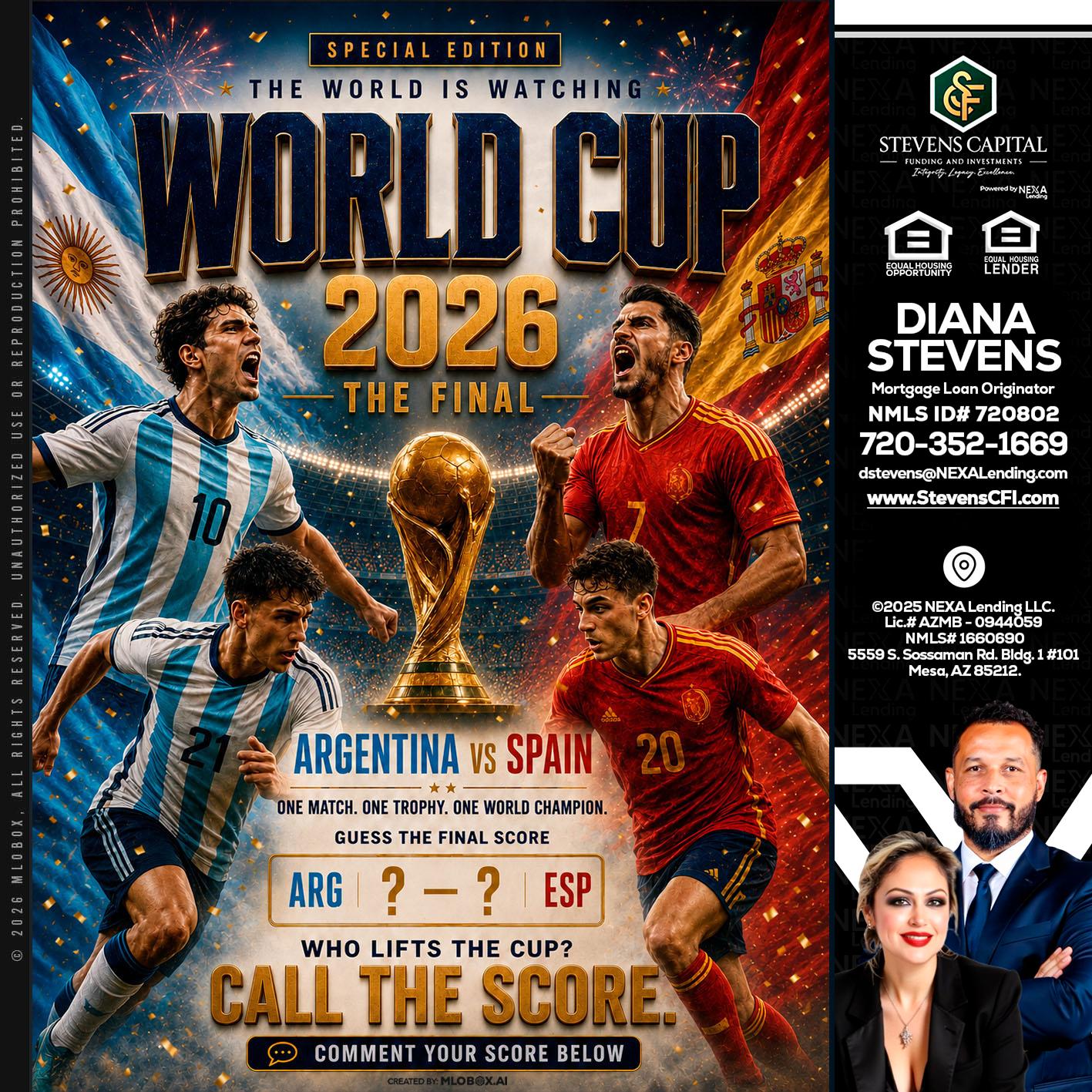 World Cup 2026 finals - Diana Stevens -Mortgage Loan Originator