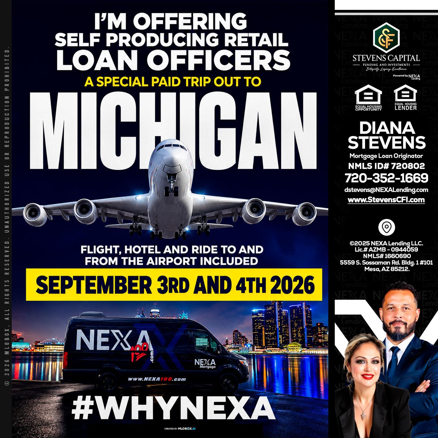 MICHIGAN - Diana Stevens -Mortgage Loan Originator