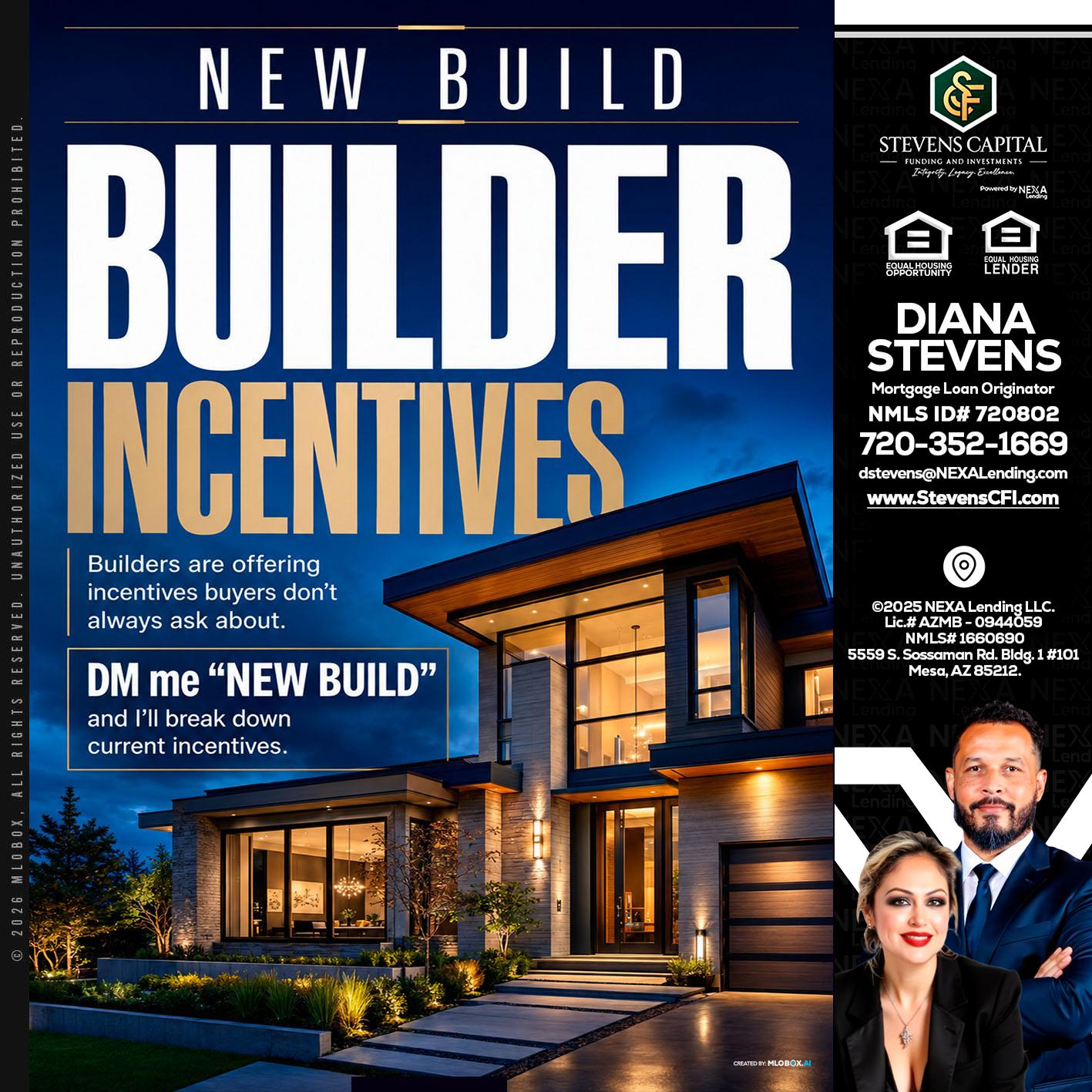 NEW BUILDER - Diana Stevens -Mortgage Loan Originator