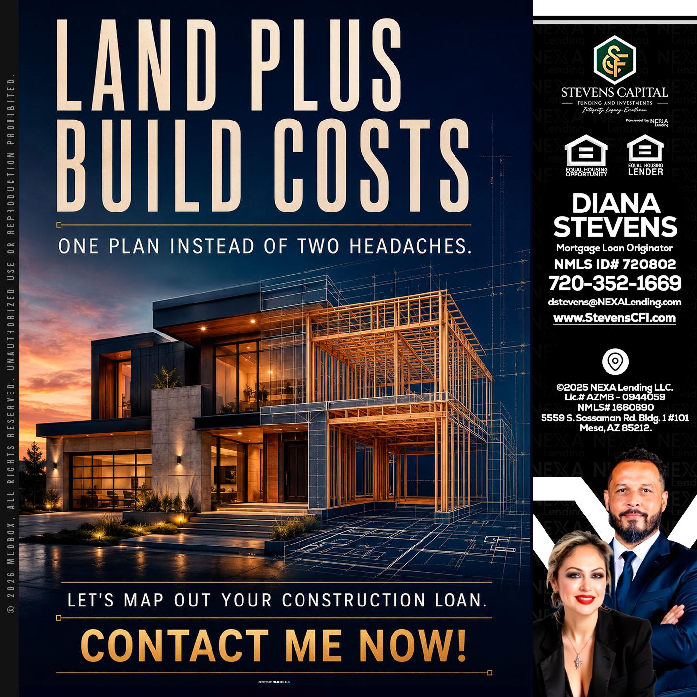 LAND PLUS - Diana Stevens -Mortgage Loan Originator